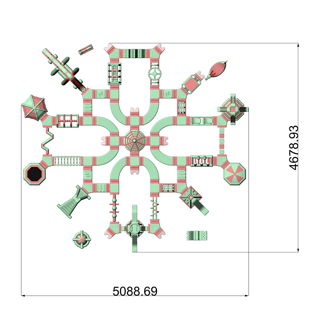 50*46m Inflatable Water Park 01