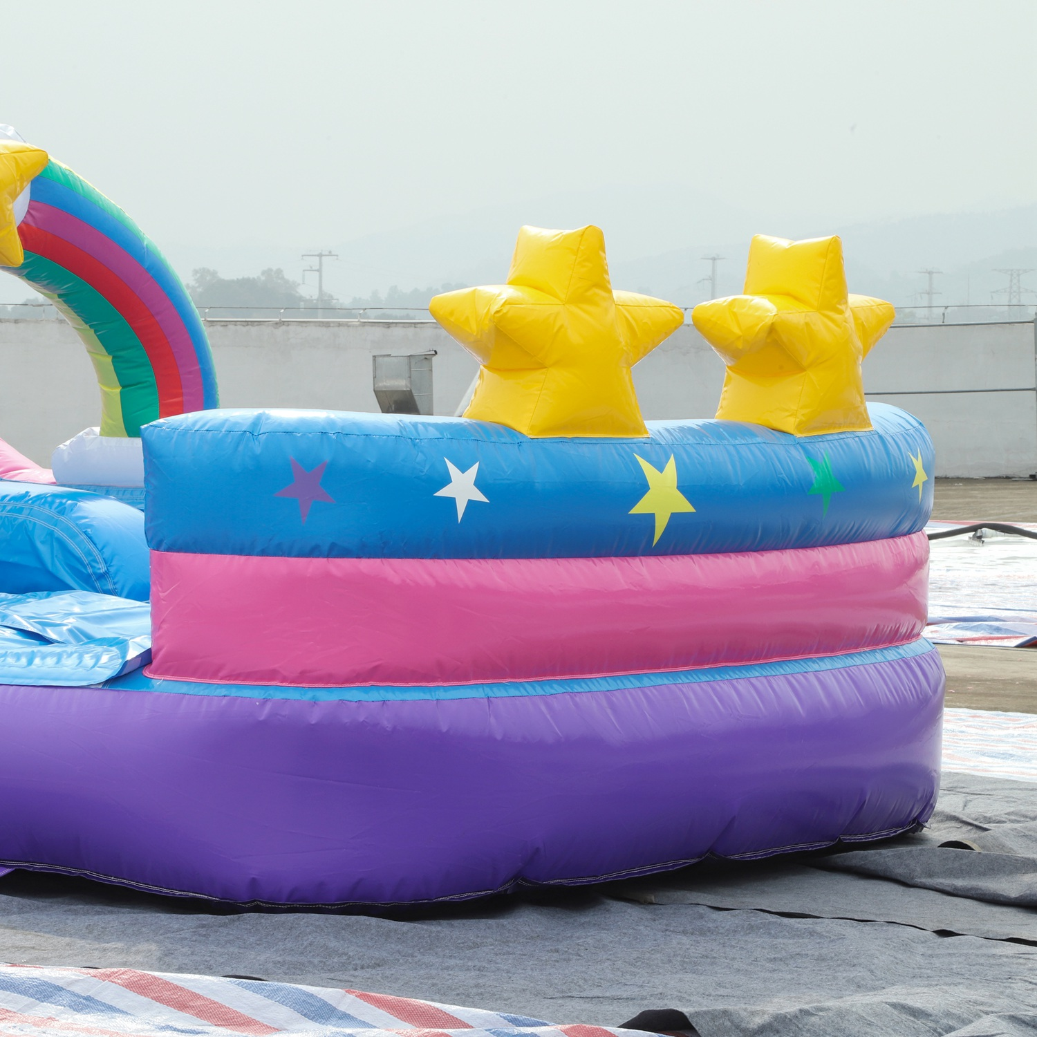 10*5m Unicorn Bounce House and Slide7