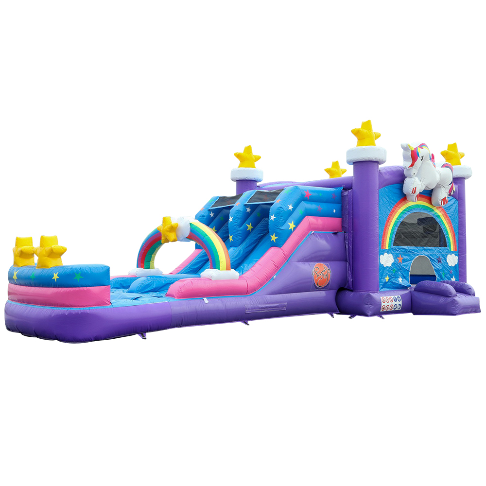 10*5m Unicorn Bounce House and Slide1